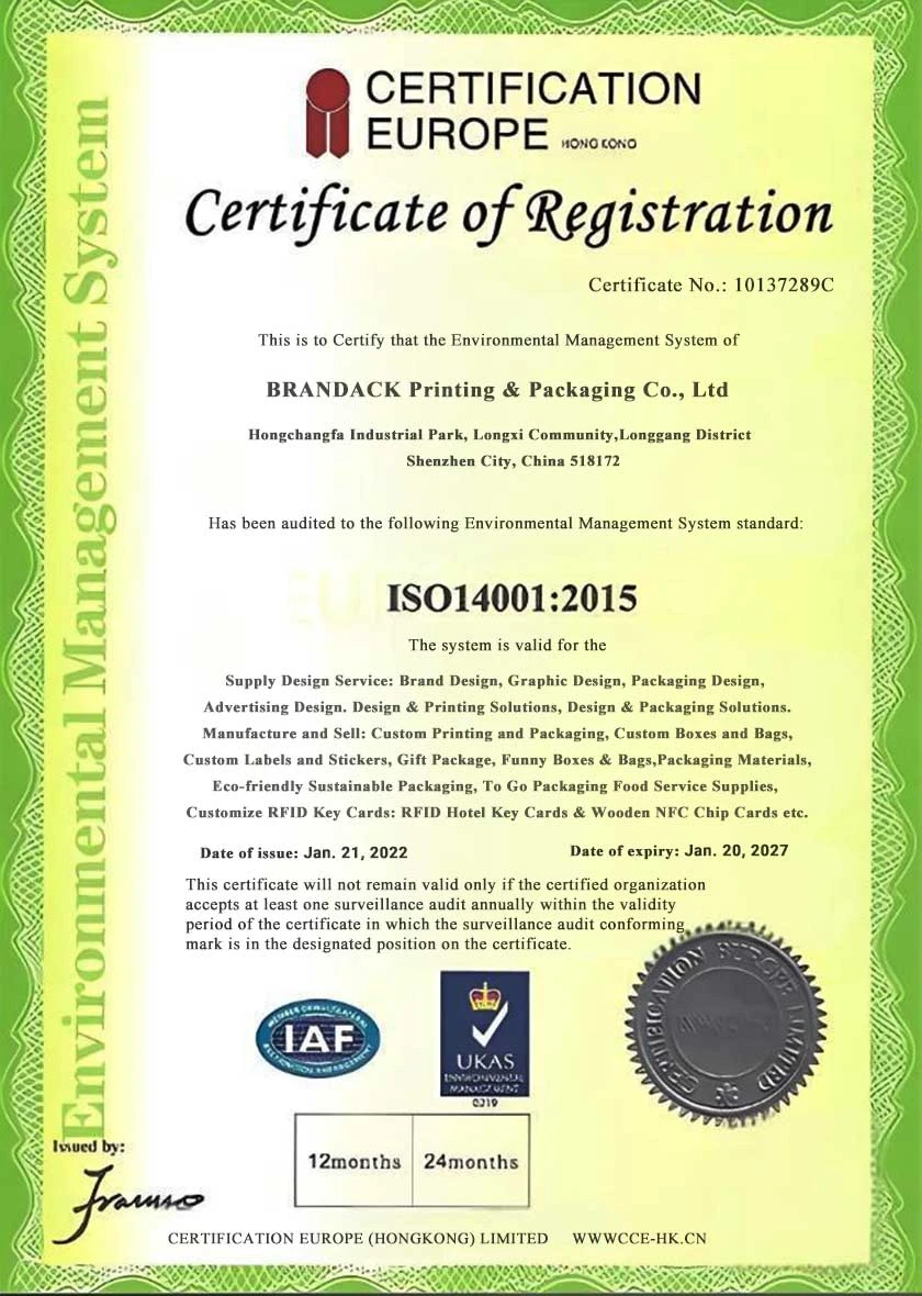 ISO 14001:2015 環境管理系統註冊證書{2}